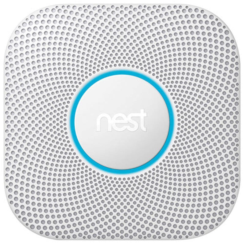 Google Nest Protect 2nd Gen Wired Smoke & CO Alarm with Voice Alerts and Phone Notifications