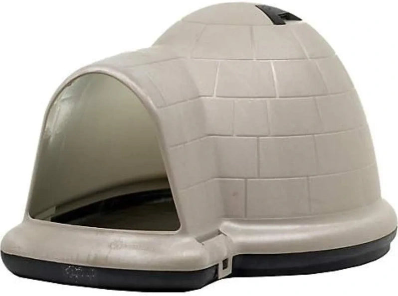 Petmate Indigo Dog House (Igloo Dog House, Made in USA with 90% Recycled Materials, All Weather Protection Pet Shelter) for XL Dogs 90 to 125 pounds, Made in USA
