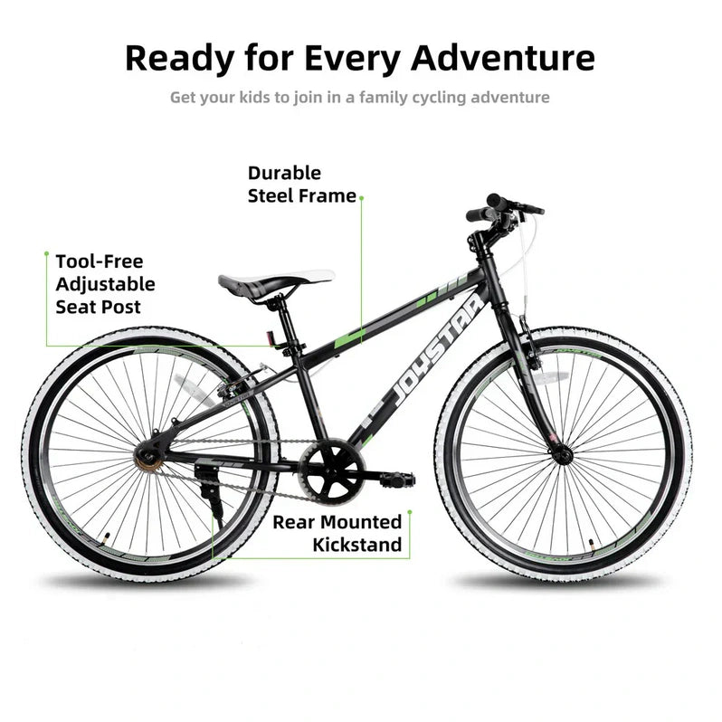 JOYSTAR Lubbock 20" 24" Kids Mountain Bike Single Speed Bicycle