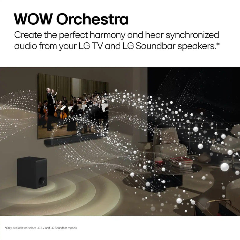 LG – 5.1.1-Channel S70TR Home Theater Soundbar with Wireless Subwoofer and Rear Speakers, Dolby Atmos, WOW Orchestra – Black