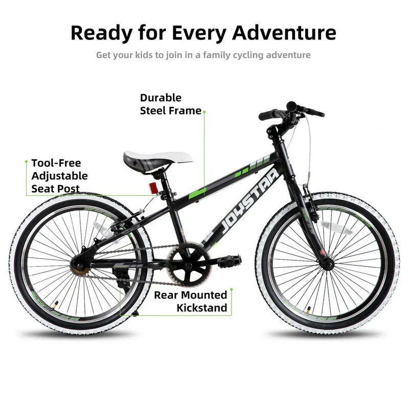 JOYSTAR Lubbock 20" 24" Kids Mountain Bike Single Speed Bicycle
