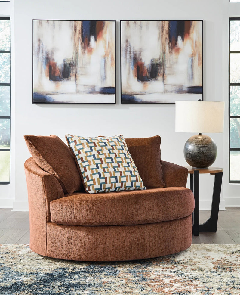 Oversized Swivel Accent Chair