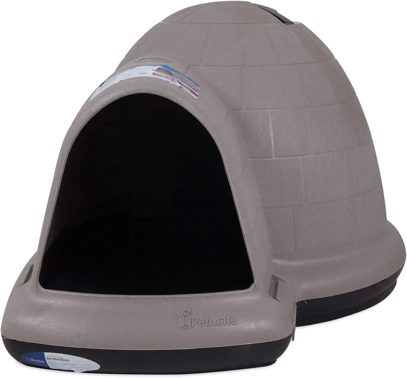 Petmate Indigo Dog House (Igloo Dog House, Made in USA with 90% Recycled Materials, All Weather Protection Pet Shelter) for XL Dogs 90 to 125 pounds, Made in USA