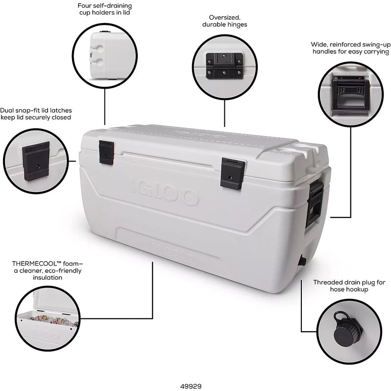 Igloo MaxCold 152-qt. Cooler White 01