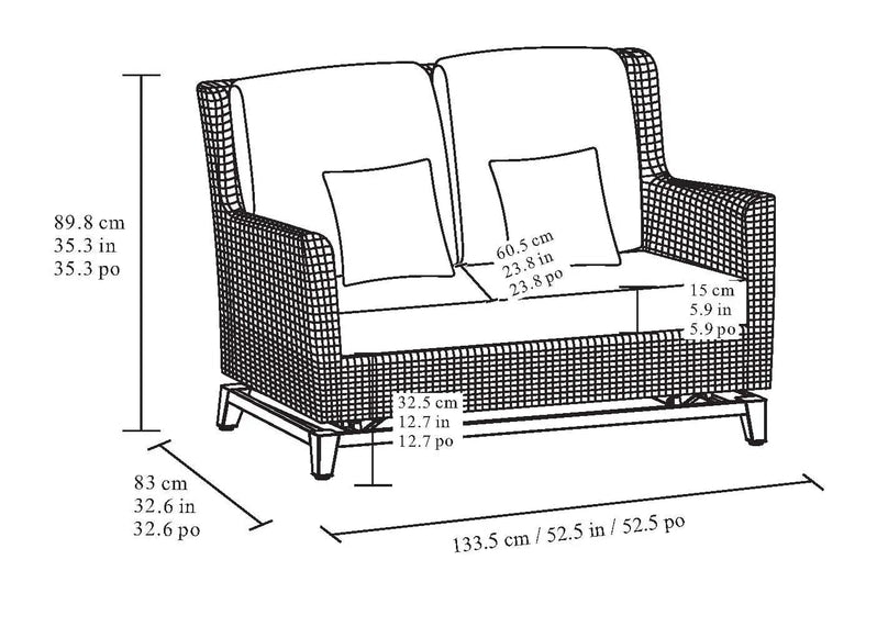Agio 5-piece Fire Outdoor Seating Set